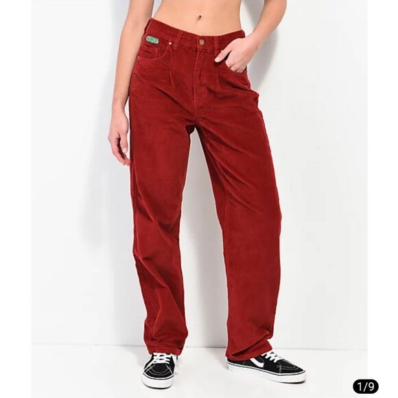 Empyre Red Corduroy Pants - Picture 1 of 6
